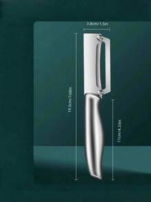 1个多功能不锈钢削皮器，轻松削去水果、冬瓜、甘蔗、南瓜等的皮，毫不费力 - 彩色 - 查看 2