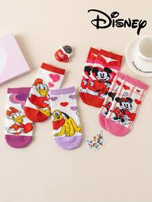 Disney 5 Pairs  Unisex Ankle Socks, , , , Daisy Duck Themed Socks, Breathable & Comfortable Summer Socks, Novelty Gift - Multicolor - View 1