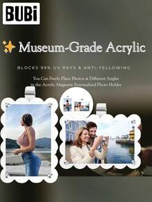 DIY汽车遮阳板相框夹通用磁性照片架，适合家庭、情侣、男女朋友情人节礼物，汽车用品配件 - A - 查看 4