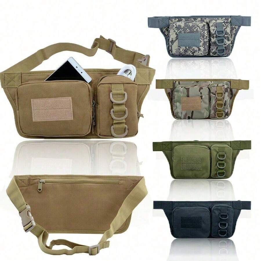 Bolso de hombro para hombre, bolsa para teléfono móvil, bolsa de cintura antirrobo para ciclismo y senderismo - Multicolor - Ver 1