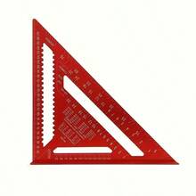 1pc Acrylic 2D Flat Angle Ruler - Triangle Ruler With Serrated Edge, Suitable For Precise Measurement, Home Decoration And Design Projects, Multifunctional Tool, All Season - A - View 8