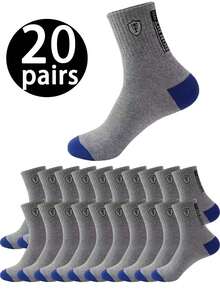 1 Paar/5 Paar/10 Paar/20 Paar Herren Knöchelsocken, unisex Socken geeignet für den täglichen Gebrauch, feuchtigkeitsableitend, geruchshemmend, atmungsaktiv für Laufen, Fitness, Sport, Radfahren, Sommer - Verschiedenfarbig - Übersicht 28