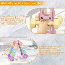 Strength Training Dumbbell Rack - Roze - Bekijken 6