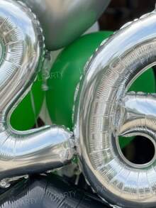 31pcs/Set 2026 Graduation Party Decoration Balloon Set, 4 Color Schemes (Red, Blue, Purple, Green) - Giant Graduation Cap Foil Balloon + 16-Inch Silver Letter Slogan Balloons (2026) | Graduation Ceremony, Graduation Photo, Graduation Banquet, Campus Event, Anniversary Decoration, 2026 Graduation Party Decor - Xem 11