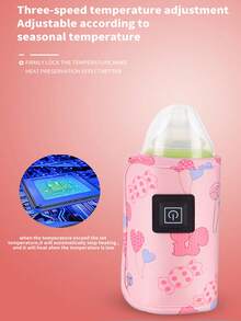 1个便携式USB奶瓶加热器，恒温奶袋，适合户外使用 - 彩色 - 查看 11