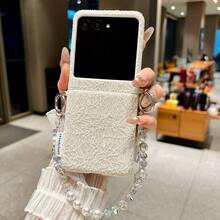 1pc Foldable Lace Side Buckle Phone Case With Lanyard & Wrist Strap, Portable Protective Cover Compatible With Samsung Galaxy Z Flip7, Z FE, Z Flip6, RAZR 50/50 Ultra, RAZR 60/60 Ultra - Multicolor - View 26