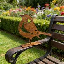 1pc Creative Garden Bird Metal Silhouette Decor, Vintage Iron Art, Suitable For Patio, Fence, Yard, Indoor Art Piece, Metal Art - Multicolor - View 6
