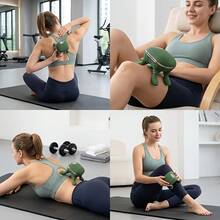 2000mAh USB充电式肩颈按摩器，专业揉捏按摩器，适用于颈部、背部、肩部、腿部，适合家庭和办公室使用。 - 彩色 - 查看 4