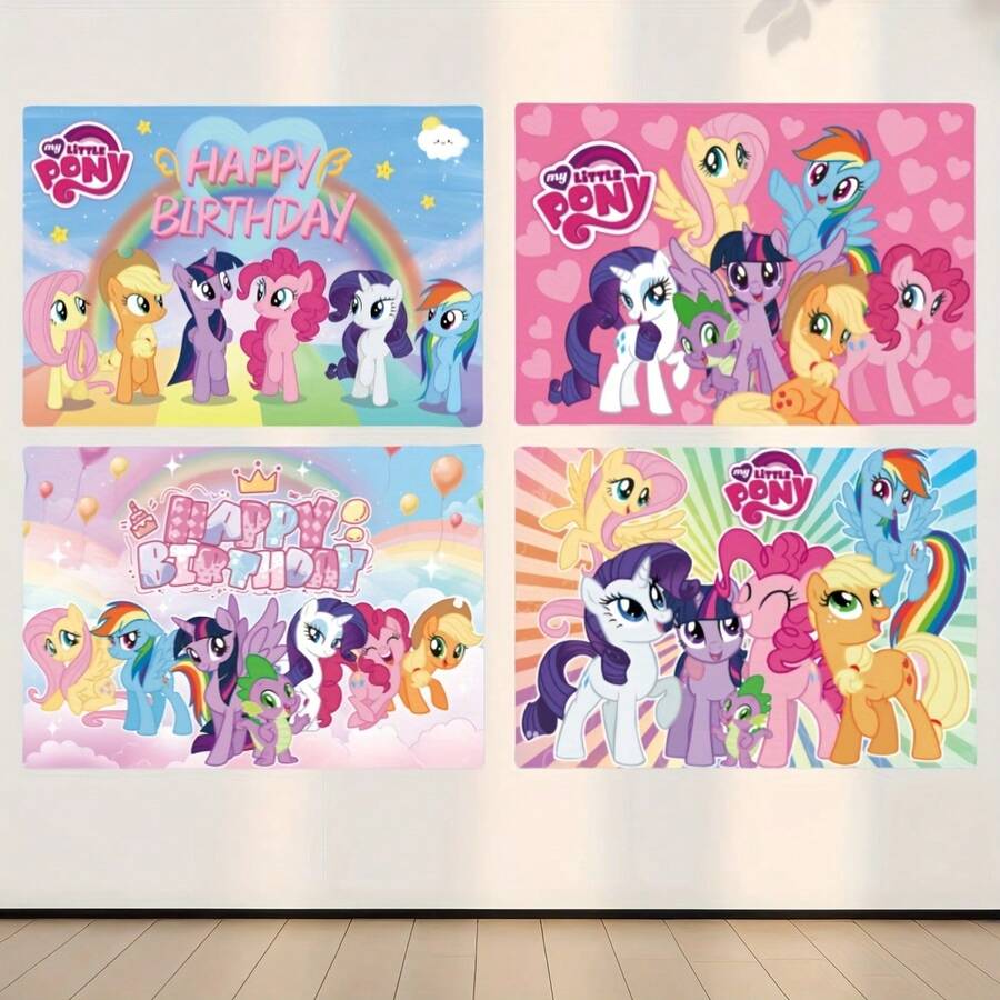 1pc Cute Cartoon Character Tapestry Kawaii Party Style Polyester Durable Anti Pilling Wall Hanging Decor Suitable Birthday Bedroom With Hooks Size 60x80 - 1PC - 查看 1