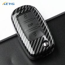 ABS Carbon Fiber Car Key Case Cover For VW Polo Tiguan Passat B5 B6 B7 Golf 4 5 6 MK6 Jetta Lavida Skod Octavia Seat - a - View 9