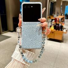 1pc Foldable Lace Side Buckle Phone Case With Lanyard & Wrist Strap, Portable Protective Cover Compatible With Samsung Galaxy Z Flip7, Z FE, Z Flip6, RAZR 50/50 Ultra, RAZR 60/60 Ultra - Multicolor - View 51