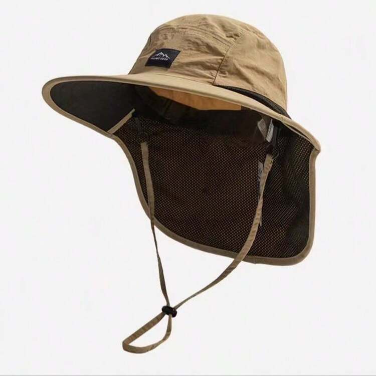Outdoor UV Protection Sun Hat, Neck Cover, Unisex Summer Fishing Cap, Camping Hiking Hat - A - View 4