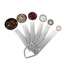 6pcs Stainless Steel Baking And Cooking Measuring Spoons, Metal Kitchen Measuring Tools For Dry And Liquid Ingredients - Multicolor - View 8