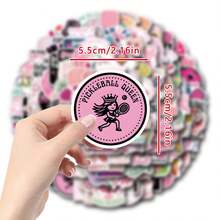 120 Pcs Pink Pickleball Vinyl Stickers, Beautiful And Practical, Suitable For Scrapbooks, Diaries, Bumpers, Skateboards, Water Bottles, Helmets, Water Cups, Car Stickers, Etc. - Random - View 2