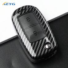 ABS Carbon Fiber Car Key Case Cover For VW Polo Tiguan Passat B5 B6 B7 Golf 4 5 6 MK6 Jetta Lavida Skod Octavia Seat - a - View 14