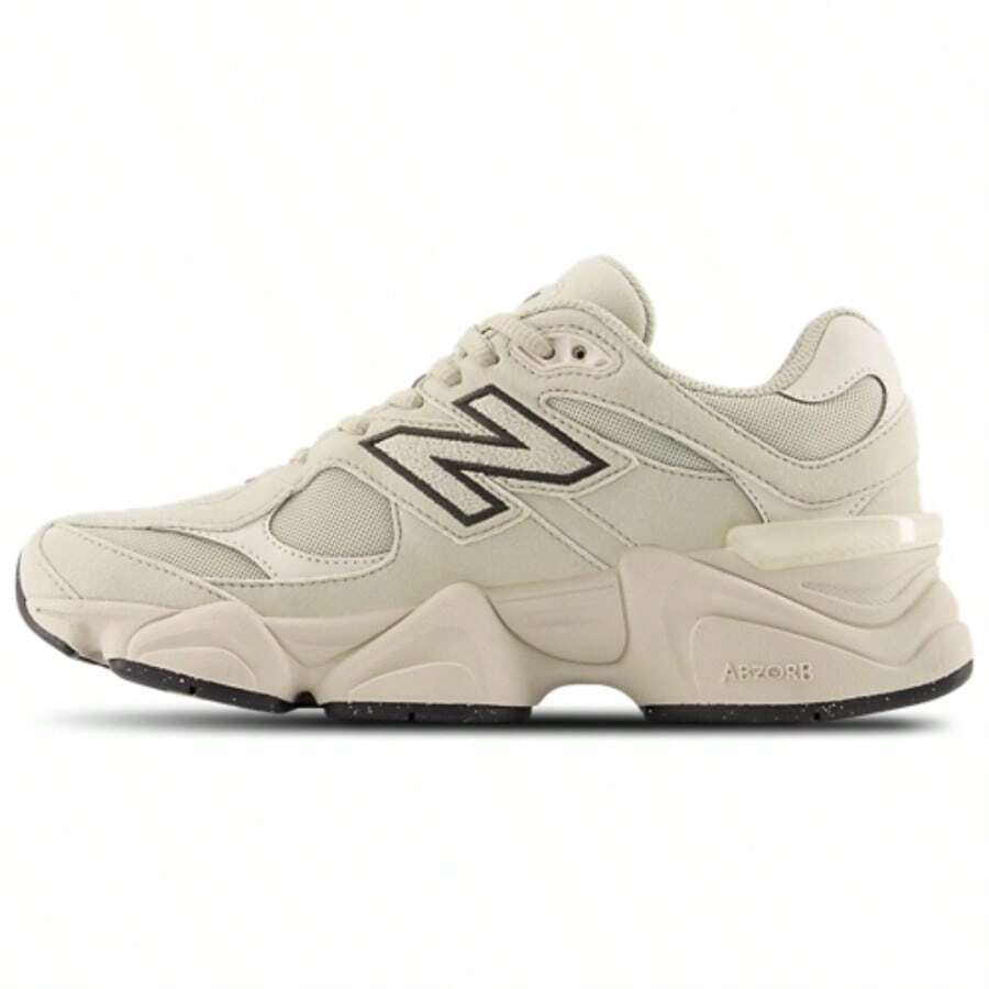 New Balance NB 9060 Low Top Kids' Running Shoes Red Violet Unisex GC9060EP | Cushioned Performance, Lightweight Comfort - 米白色 - 查看 1