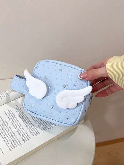 新款迷你女士零钱包，时尚小巧钱包，小型收纳袋，便携式零钱包，ins风防水旅行洗漱包，大容量尼龙化妆包，尼龙包，迷你化妆包，防水洗漱包，旅行化妆包，口红包