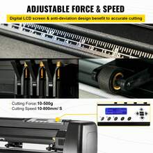 53 Inch Vinyl Schneideplotter Vinyl Cutter Plotter 1350 mm Slogan Cutting Plotter Desktop Machine mit der Software - 1350 mm, manuell, Basisversion - Übersicht 3