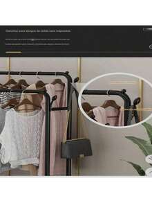 Perchero sencillo para el suelo del dormitorio, perchero grueso para el dormitorio, perchero plegable para ropa de interior - Ver 12