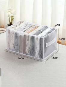 Large Wardrobe Divider Storage Box, 7 Compartments, Washable Drawer-Style Closet Organizer Bag For Shirts, Jeans, Suitable For Clothing Storage, Drawer Organization, Wardrobe Management, Multi-Compartment Storage Box, Storage Box, Shirt Storage, Sock Storage Box, Home Use - Multicolor - View 14