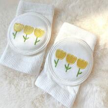 Genouillères bébé, protège-coudes en maille de coton pour bébé rampant, accessoires de marche pour tout-petits - Multicolore - Voir 9