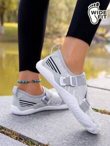 Women's Fashion Water Shoes - Quick Drying, Lightweight, Suitable For Beach, Boating, Surfing, Pool Party - Grey - View 4