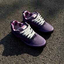HNLY CLN Limited Edition Reissue Purple Oversized Lightning Bread Sneakers, Niche Street Hip-Hop Skateboard Design, Minimalist New Unisex Outdoor All-Season Low-Top Compact Casual Skate Shoes, Non-Slip Durable American Rugged Style, Student Party Vacation Workwear Couple Classic Versatile Hiking Outdoor Women Shoes, Retro Fashion Commute Daily Outdoor Suitable For Various Occasions Men Shoes DW004 - Purple - View 4