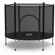 Brincolín Trampolín Infantil con Red de  Resistente| 6 Patas y 30 Resortes con Amortiguación| 140 de Diámetro - Negro - Ver 3