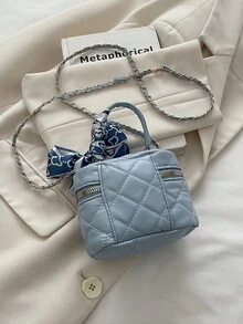 2026 New Arrival Wholesale Unique High-Quality Makeup Case Box, Mini Lipstick Bag, Shoulder Crossbody Bag For Women - Baby Blue - View 9
