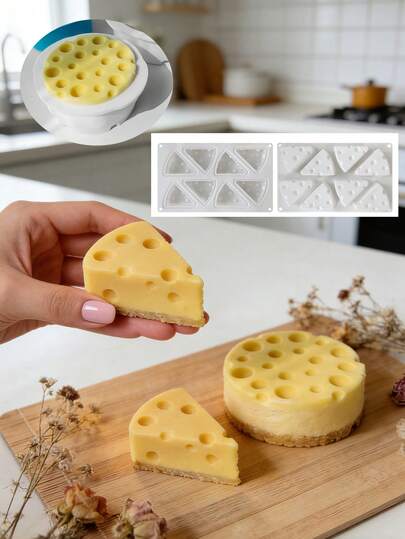 Two Pieces Silicone Mold For Cheesecake, Suitable For Ice Cream, Jelly, Pudding, Soap, Cake Baking Tools