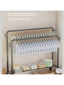 Perchero sencillo para el suelo del dormitorio, perchero grueso para el dormitorio, perchero plegable para ropa de interior - Ver 9