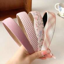 4pcs/Set Women's Fashion Simple Fabric Headbands Headwear Set, Daily Wear Hair Accessories - Multicolor - View 4