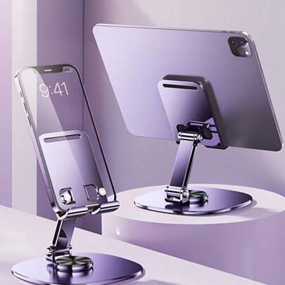 2pcs Multi-Color New Rotating Phone Holder, Foldable Portable Tablet Stand, Random Color & Packaging