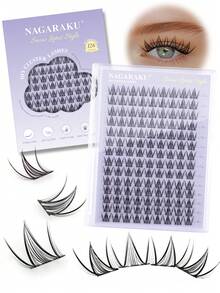126簇 NAGARAKU 0.07C 10-12MM 云朵系列 003 簇假睫毛 DIY 套装 睫毛嫁接 混合长度睫毛嫁接 化妆 - 查看 7
