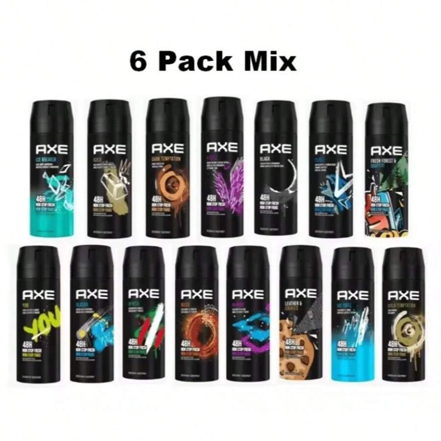 6 Pack Axe Spray Mix 150 Ml / 5 Fl Oz - 6 Pcs Mix - View 1