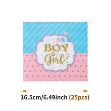 1 Set Gender Reveal Disposable Plates, Napkins, Cups, One-Time Party Supplies Suitable For 10 Guests, Disposable Paper Plates Party Tableware For Birthday, Wedding, Theme Party, Family Picnic - Style 2 - View 6