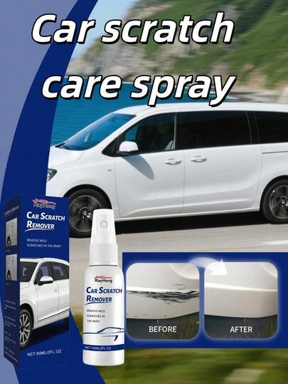  RAYHONG; Spray para arañazos de coche; Agente de recubrimiento de cristal para coche; Protege la pintura del coche; Limpia el polvo, la suciedad u otras impurezas del área rayada de la carrocería del coche; Protector anti-desgaste del motor; Aditivo para aceite de motor; Protege su motor contra la oxidación y la corrosión; Garantiza la longevidad y la fiabilidad