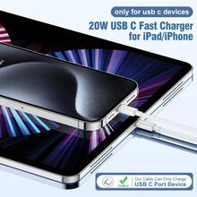 1套/4套 20W USB-C 快充线缆配件套装 [USB-C 充电器 + 100cm USB-C 转 Type-C 数据线] 兼容 17/16/15 Pro Max 系列，美规插头墙式充电器 - 美規A型插(110-127V) - 查看 4