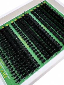 Spikes Lash Cluster Eyelash Extensions60D 100D 160D Thick Spiky Individuals Lashes 10-18mm Mega Wispy Eyelash Extension Fluff DIY D Curly Lash Extension Unique Spiky Cluster Eyelash Extensions Anime Individuals Fairy Cluster Lashes 8-18mm 260pcs DIY At Home - DD - 查看 2