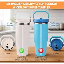 Straws Compatible With IceFlow Flip Straw Tumbler 30 Oz, 6 Straws With 1 Cleaning BrushNot Flow 2.0 Flip Tumbler 30 Oz - 6根Iceflowstraws-30oz-Tou - 查看 4