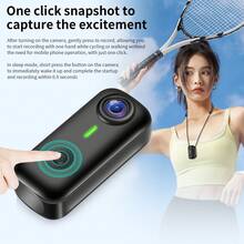 2026 New Ultra HD Wearable Action Camera - Video Recording - Thumb Camera - Loop Recording - Action Camera - 120°Wide-Angle Shooting - No TF Card - Ultra-Strong Magnetic Attraction - Handheld Body Camera For Skiing, Cycling, Outdoor Adventures - Compact Device - Durable Construction - Pocket Camera - Thumb Camera - Summer Gift & Ski Gift & Birthday Gift - View 6