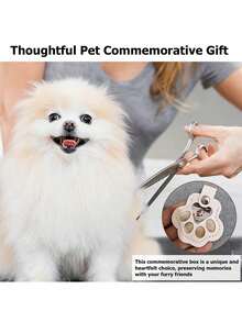 1pc/2pcs/3pcs Commemorative Leather Pet Hair Keepsake Bag - Multipurpose Portable Keychain, Cat Dog Hair Storage Keychain, Cat & Dog Lovers Gifts, Fur Keepsake Keyring - Pet Memorial Gifts, Suitable For Cats And Dogs, Pet Memorial Hair Storage Box, Dog Cat Paw Shape Leather Keychain Pendant - Multicolor - View 3