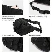 Outdoor Waist Bag Men's Tactical Waterproof Molle Camouflage Hunting Hiking Climbing Nylon Mobile Phone Belt Pack Combat Bags - Multicolor - View 8
