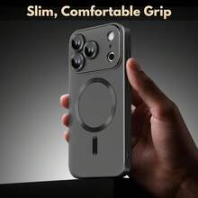 Ốp lưng điện thoại hợp kim đen từ tính tích hợp bảo vệ camera, 1 chiếc, chất liệu kim loại đen mềm mại, tương thích với iPhone 17e, 17, 17 Air, 17 Pro, 17 Pro Max, chống trầy xước, chống sốc, bảo vệ toàn diện camera, thiết kế mỏng nhẹ, tương thích với iPhone 13, 11, 16 Pro Max, 15, 14, 12, 16e, Galaxy S26Ultra/S26Plus/S26/S26Edge/S26Pro/S25Ultra/S25Plus/S25/S25Edge/S25FE/S24Ultra/S24Plus/S24/S23Ultra/S23Plus/S23/S22Ultra/S22Pl chúng tôi/S22/S21Ultra/S21Plus/S21/S23FE/S20Ultra/S20Plus/S20/S20FE/A57/A37A17/A07/A56/A36/A26/A55/A35/A25/A15/A24/A34/A14/A16/A06/A05S Quà sinh nhật mẹ - màu đen - Xem 8
