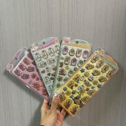 1 Cartoon Stickers, Party Gifts And DIY Crafts, Room Decoration | Themed Stickers | Plastic Stickers, Party Decoration | Beautifully Designed, No Power Required, Perfect As Holiday Gifts, Birthday Gifts, Party Favours, Christmas, Easter, Thanksgiving, Graduation Gifts.