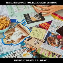 Trò chơi giải đố vụ án chưa được giải quyết | Một vụ án chưa được làm sáng tỏ - Ai đã thả lũ chó ra ngoài? | Trò chơi giải đố trinh thám hấp dẫn | Hoàn hảo cho đêm chơi game | Tuyệt vời cho nhóm bạn bè và gia đình - Nhiều màu - Xem 5