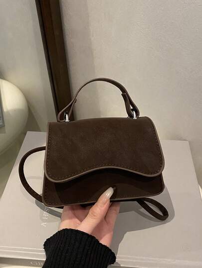 2024 New Korean Fashion Women's Bag, Minimalist Small Square Bag, Chic Chain Strap Crossbody Bag