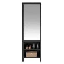 Ameriwood Home Wimberly Wardrobe With Mirror, Black Oak - Sồi đen - Xem 8