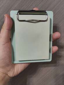 1pc High-Quality Macaron A7 File Folder With 50pcs Thick Memo Pad Stickers, Notebook, Student Diary, Planner - Multicolor - View 2