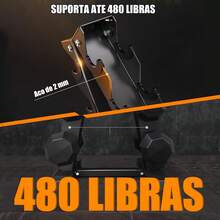 5 Capas Rack Mancuernas, Base para Mancuernas, Rack de Pesas, Soporte para Mancuernas Compacto Tipo A, Racks de Pesas con Mancuerna Que Ahorra Espacio para Gimnasio en Casa - 1 - Ver 4
